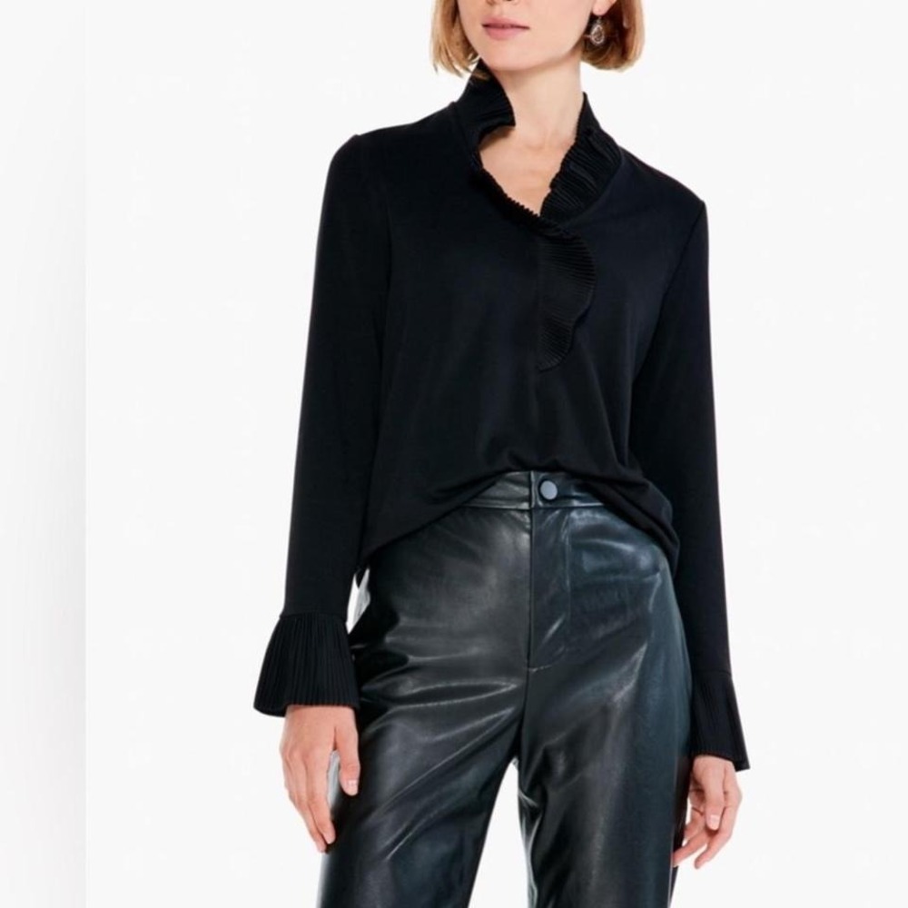 long sleeve collar top